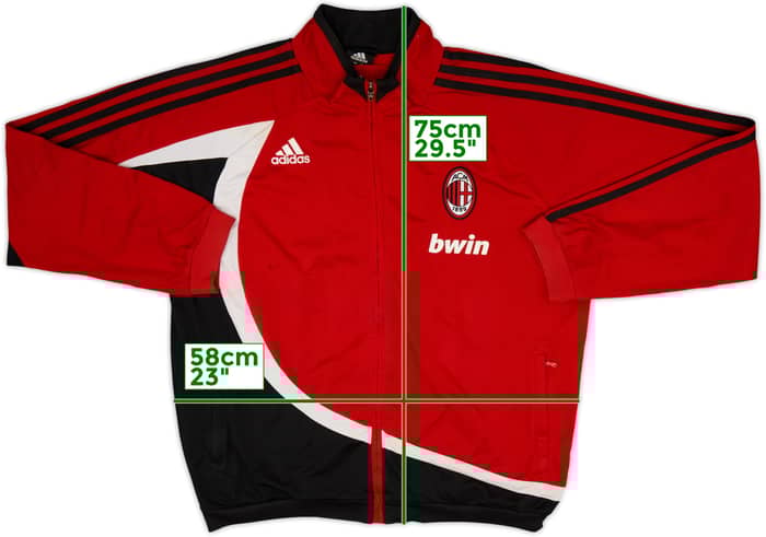 2008-09 AC Milan adidas Track Jacket - 5/10 - (L)