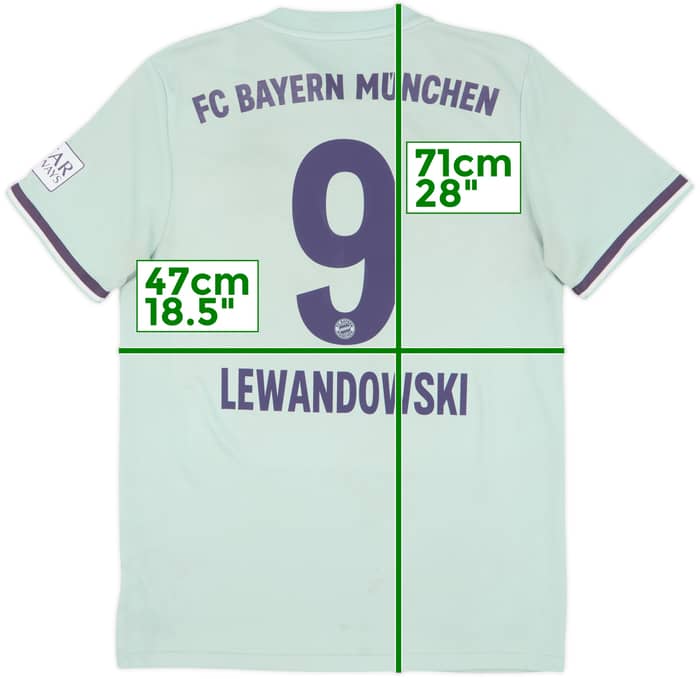 2018-19 Bayern Munich Maillot extérieur Lewandowski #9 - 5/10 - (M)