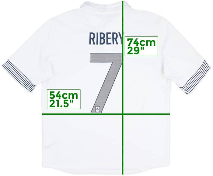 2012-13 France Away Shirt Ribery #7 - 6/10 - (L)