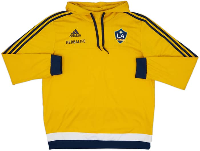 2014-15 LA Galaxy adidas Hooded Sweat Top - 7/10 - (L)