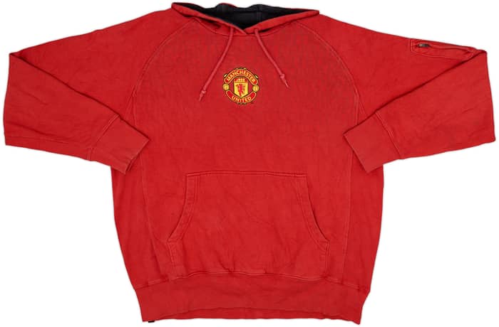 2007-08 Manchester United Nike Hooded Sweat Top - 7/10 - (XL)