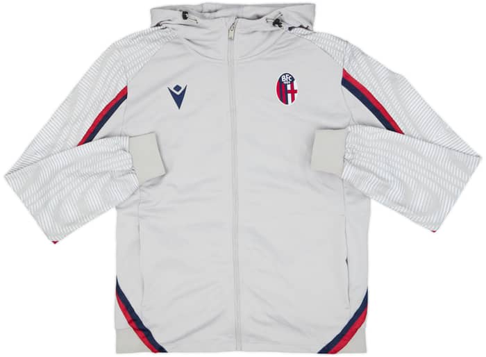 2022-23 Bologna Macron Hooded Track Jacket - 8/10 - (L)