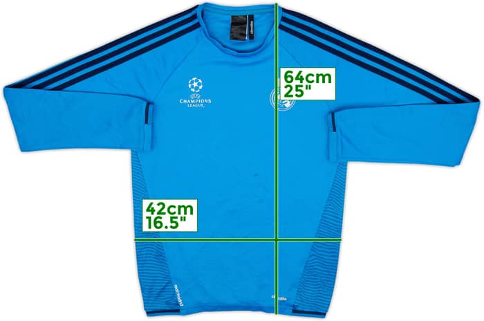 2015-16 Real Madrid CL adidas Sweat Top - 6/10 - (XS)