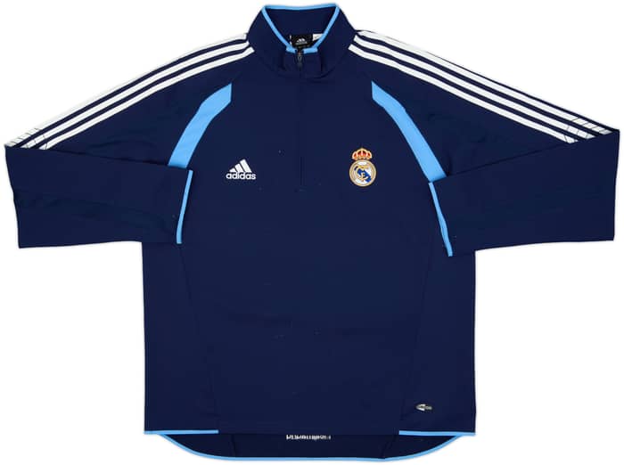 2005-06 Real Madrid adidas 1/4 Zip Drill Top - 5/10 - (L/XL)