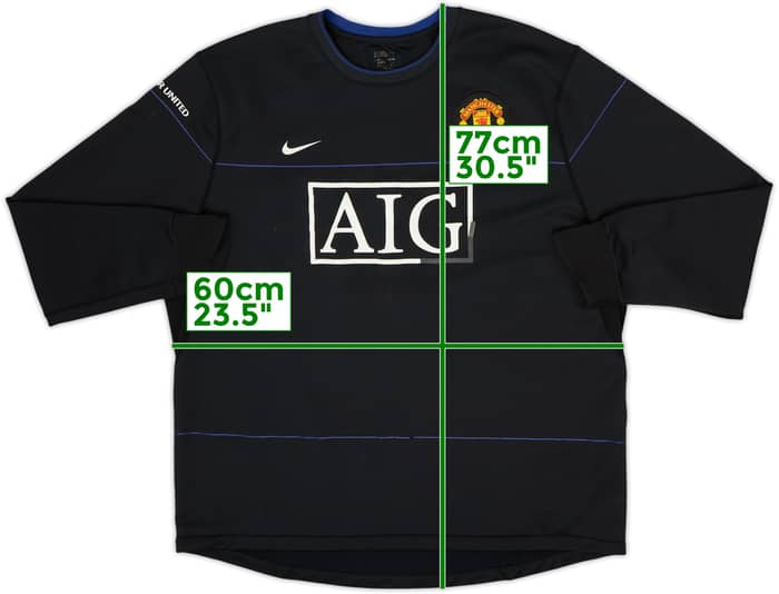 2008-09 Manchester United Nike Sweat Top - 5/10 - (XXL)