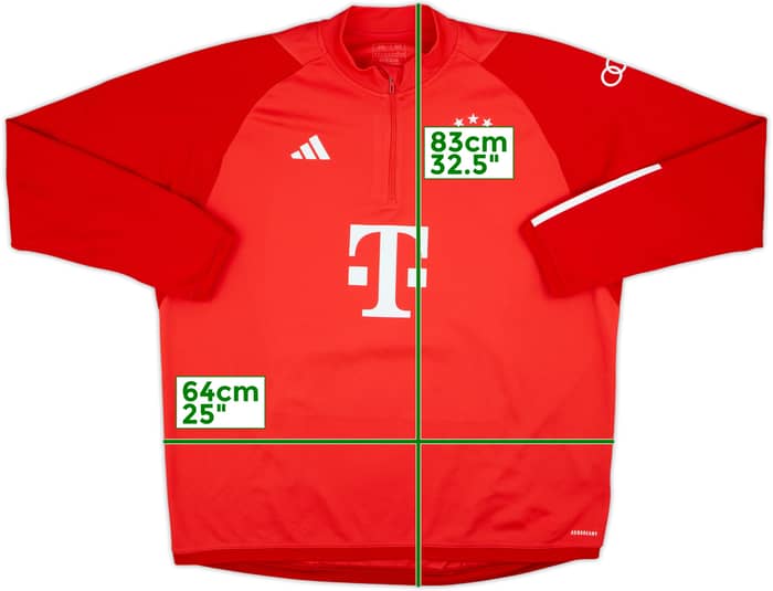 2023-24 Bayern Munich adidas 1/4 Zip Drill Top - 9/10 - (XXL)