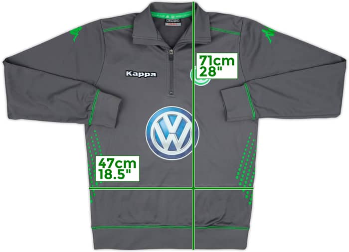 2014-15 Wolfsburg Kappa 1/4 Zip Drill Top - 6/10 - (S)