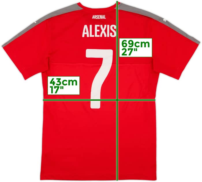 2016-17 Arsenal Puma Training Shirt Alexis #7 - 5/10 - (M)