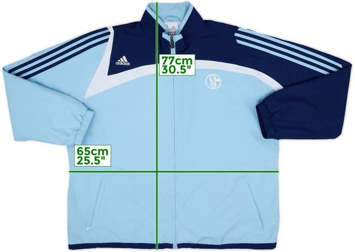 2007-08 Schalke adidas Track Jacket - 7/10 - (XXL)