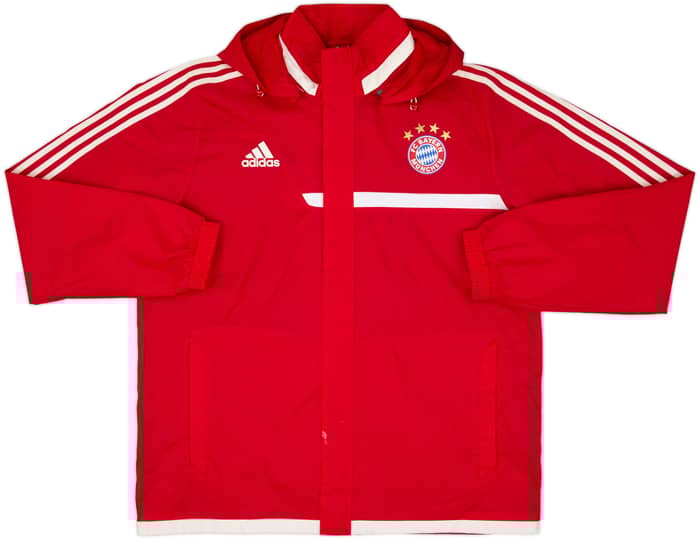 2013-14 Bayern Munich adidas Hooded Rain Jacket - 8/10 - (XL/XXL)