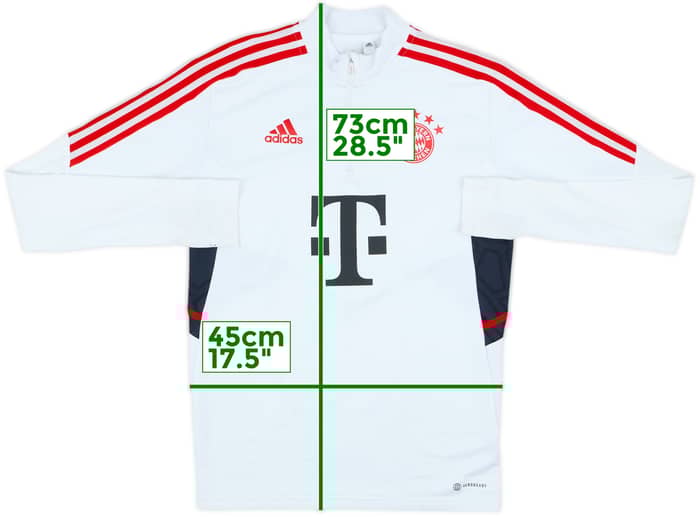 2022-23 Bayern Munich adidas 1/4 Zip Training Top - 8/10 - (S)