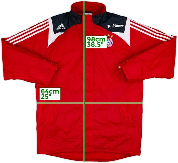 2007-08 Bayern Munich adidas Padded Bench Coat - 7/10 - (L)