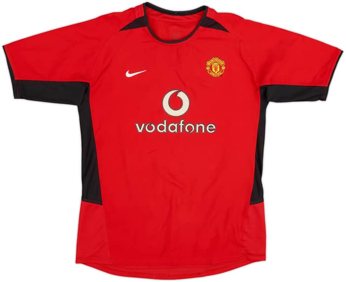 2002-04 Manchester United Home Shirt Beckham #7 - 8/10 - (XL.Boys)