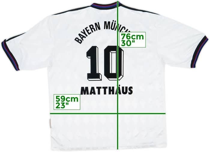 1996-98 Bayern Munich Away Shirt Matthaus #10 - 6/10 - (XL)