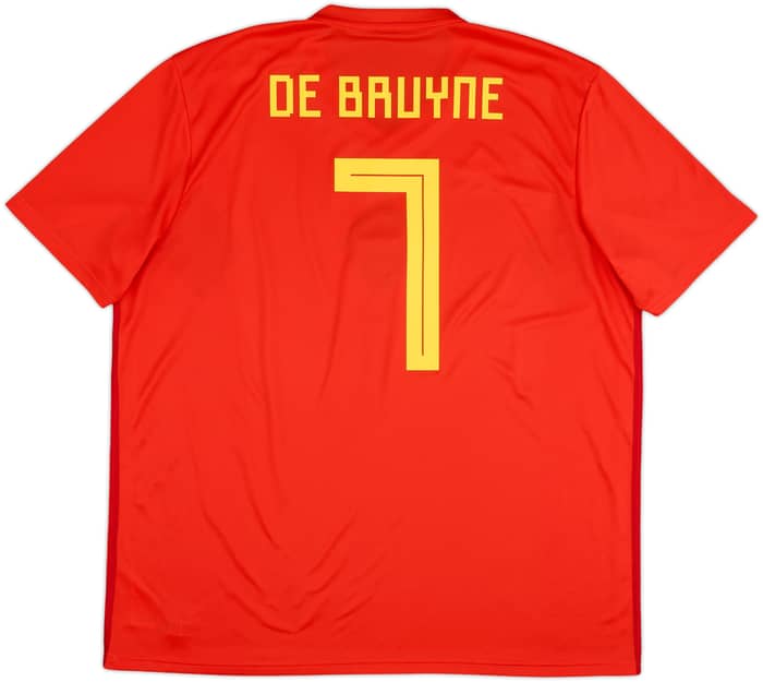 2018-19 Belgium Home Shirt De Bruyne #7 - 6/10 - (XXL)