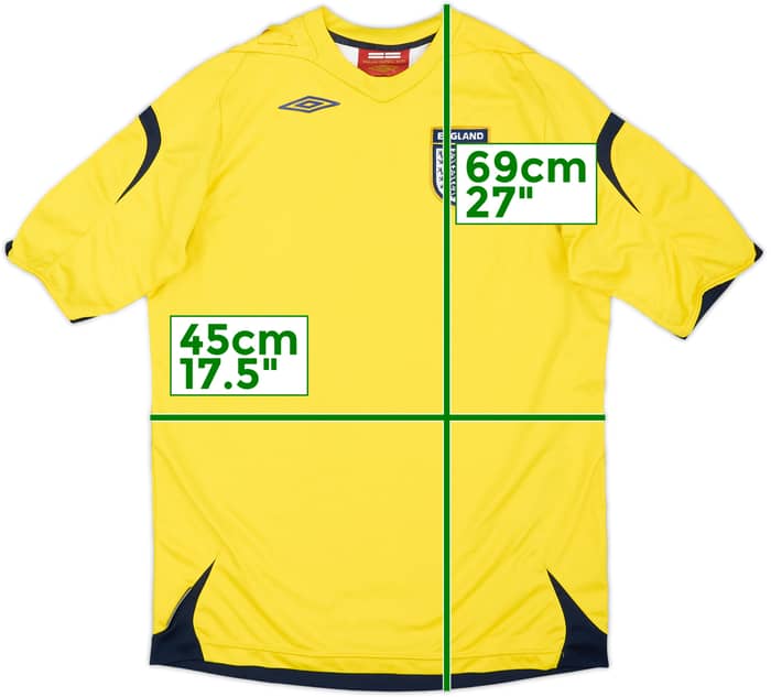 2006-08 England GK Shirt - 5/10 - (XL.Boys)