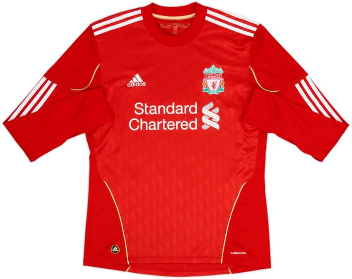 2010-12 Liverpool Home L/S Shirt Suarez #7 - 6/10 - (M)