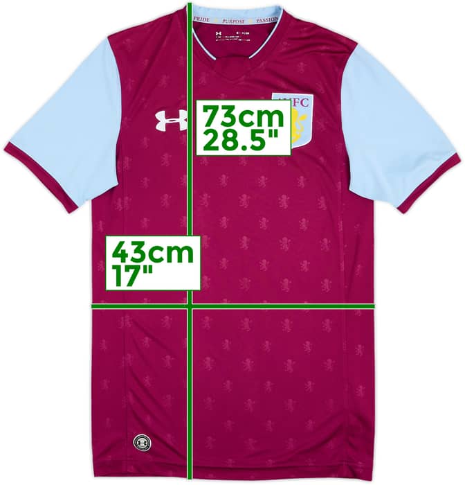 2017-18 Aston Villa Home Shirt #12 - 8/10 - (S)