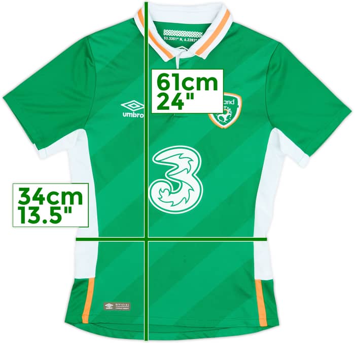 2016-17 Ireland Home Shirt - 9/10 - (S.Boys)