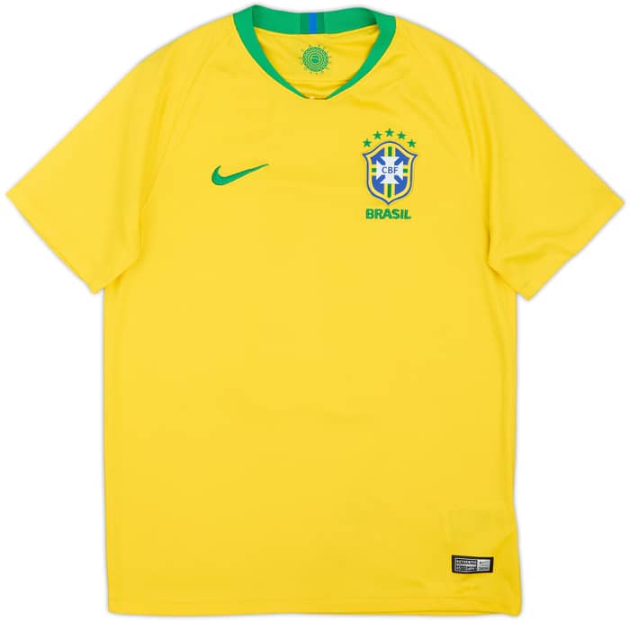 2018-19 Brazil Home Shirt #11 - 8/10 - (S)