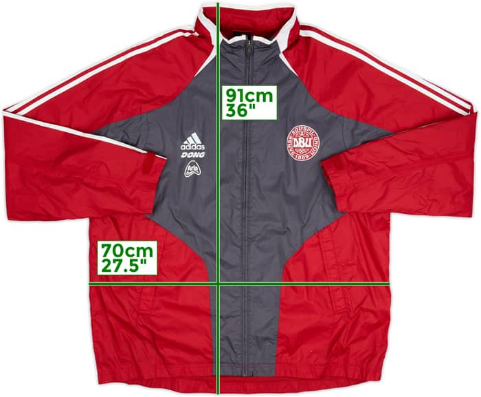 2004-06 Denmark adidas Player Issue Hooded Rain Jacket - 7/10 - (XXL)