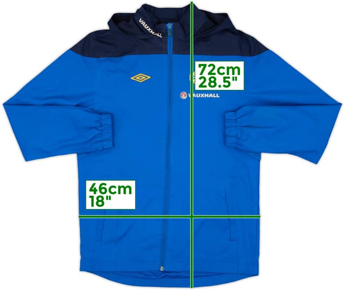 2008-10 Northern Ireland Umbro Hooded Rain Jacket - 6/10 - (XL.Boys)