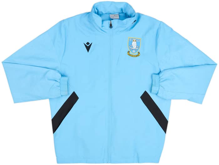 2021-22 Sheffield Wednesday Macron Hooded Rain Jacket - 9/10 - (S)
