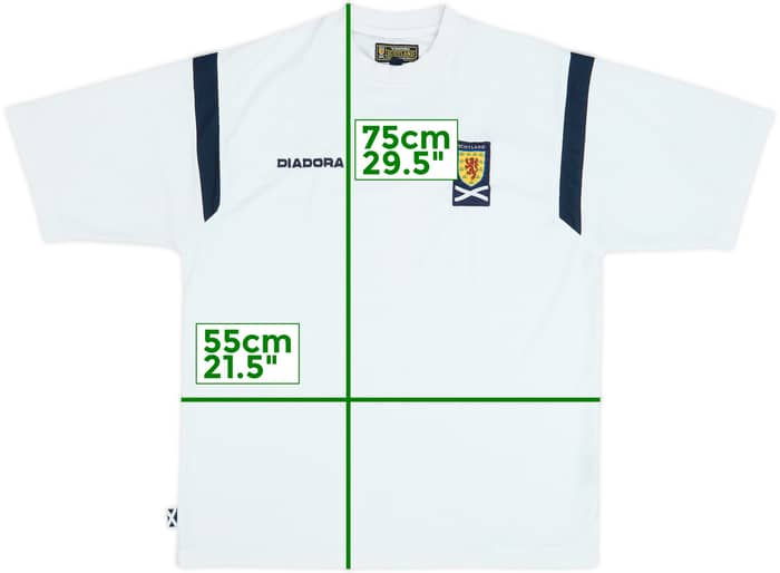 2007-08 Scotland Diadora Training Shirt - 7/10 - (L)