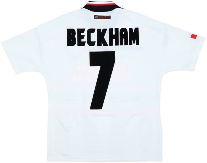 1997-99 Manchester United Away Shirt Beckham #7 - 7/10 - (Y)