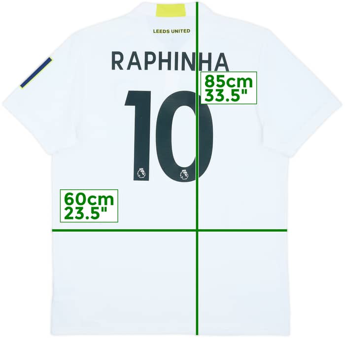 2021-22 Leeds United Home Shirt Raphinha #10 - 7/10 - (XL)