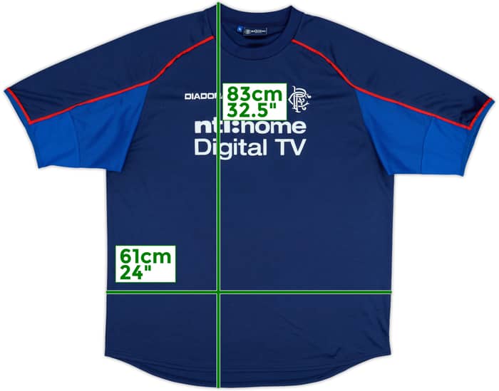 2002-03 Rangers Diadora Training Shirt - 10/10 - (XL)