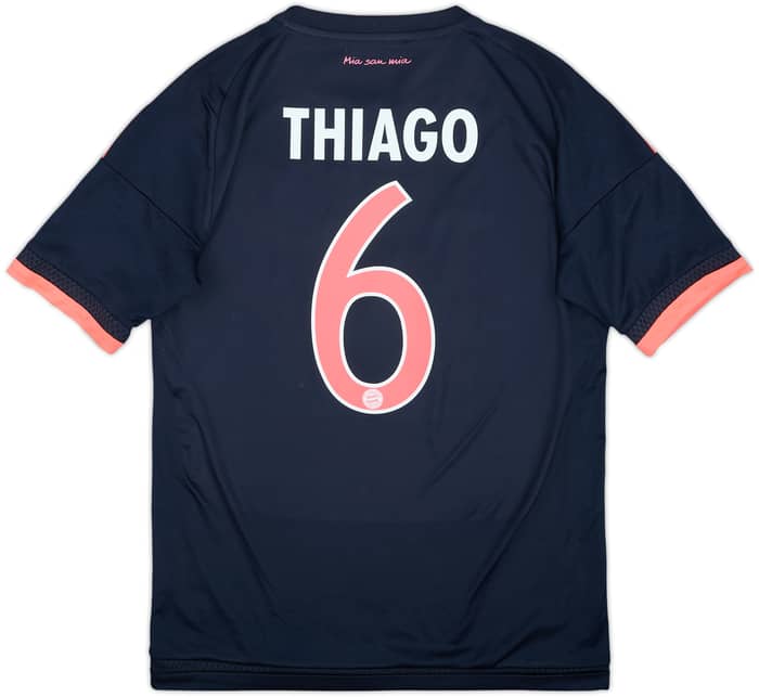 2015-16 Bayern Munich Third Shirt Thiago #6 - 8/10 - (L.Boys)