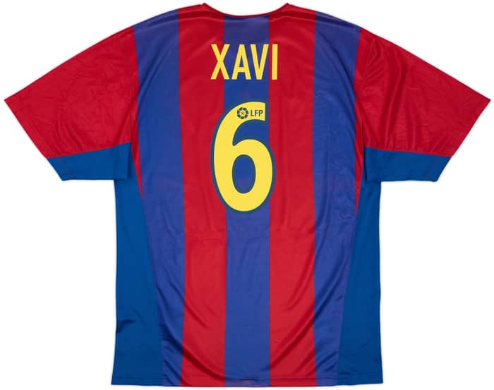 2002-03 Barcelona Basic Home Shirt Xavi #6 - 5/10 - (XXL)