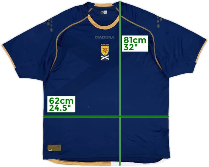 2007-08 Scotland Home Shirt - 6/10 - (XXL)