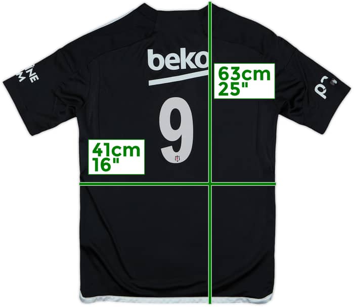 2023-24 Besiktas Away Shirt #9 - 8/10 - (M.Boys)