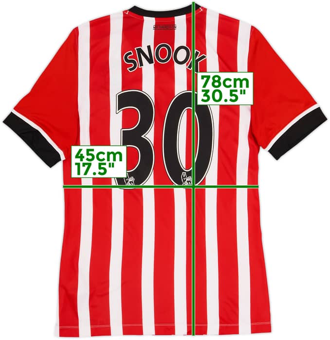 2016-17 Southampton Home Shirt Snook #30 - 6/10 - (M)