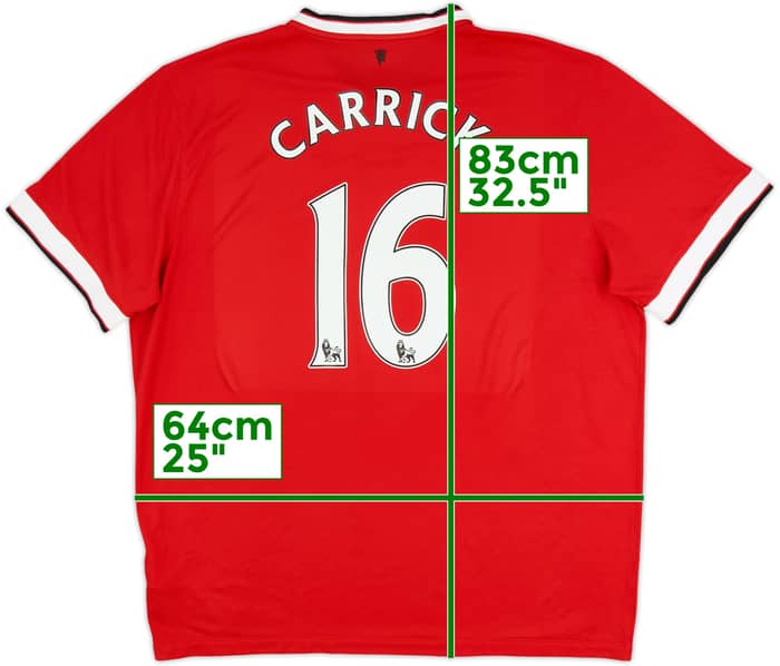 Camiseta de local del Manchester United 2014-15 Carrick #16 - 6/10 - (XXL)