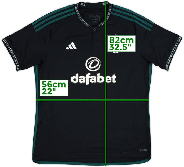 2023-24 Celtic Away Shirt - 9/10 - (XL)