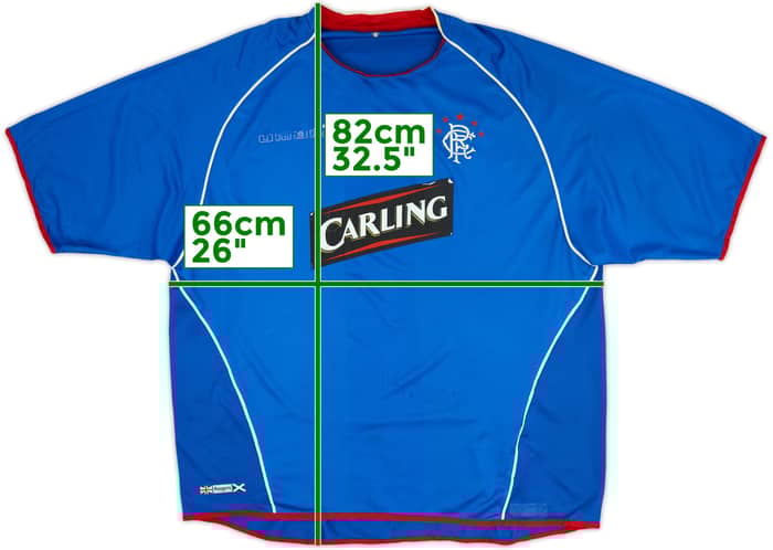 2005-06 Rangers Home Shirt - 4/10 - (XXL)