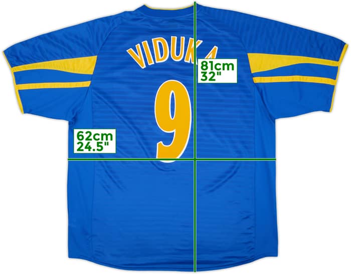 2001-03 Leeds United Away Shirt Viduka #9 - 9/10 - (XL)