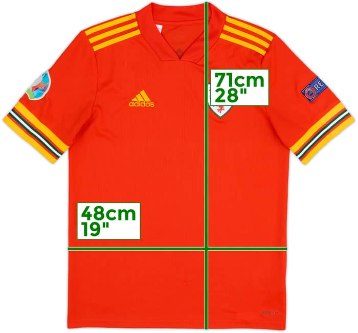 2020-21 Wales Home Shirt - 8/10 - (XL.Boys)