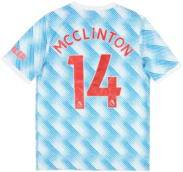 2021-22 Manchester United Away Shirt Mcclinton #14 - 7/10 - (XL.Boys)