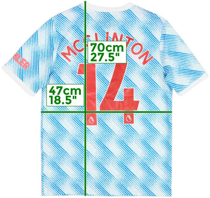 2021-22 Manchester United Away Shirt Mcclinton #14 - 7/10 - (XL.Boys)