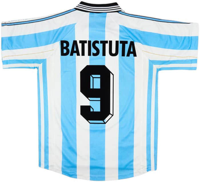 1998-99 Argentina Home Shirt Batistuta #9 - 7/10 - (S)