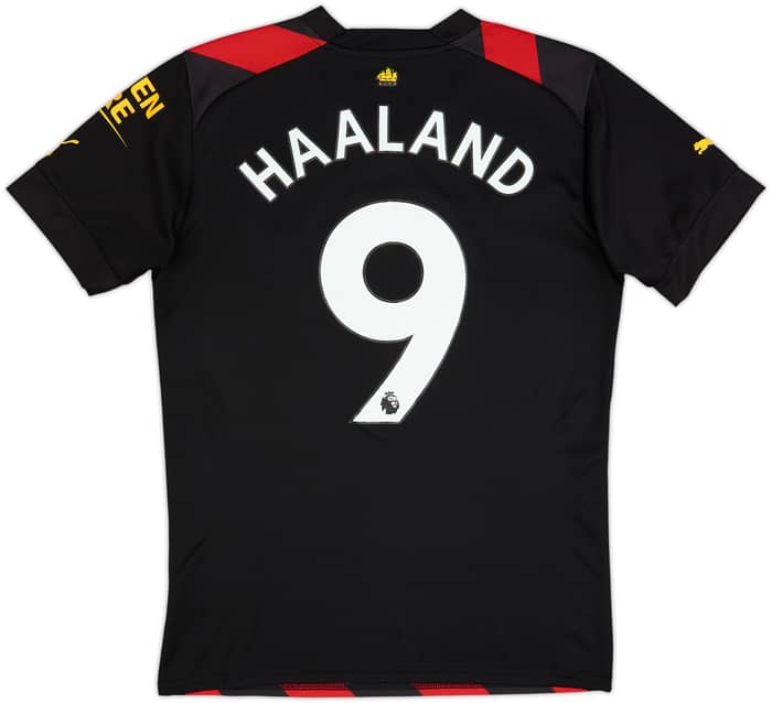 2022-23 Manchester City Away Shirt Haaland #9 - 9/10 - (S)