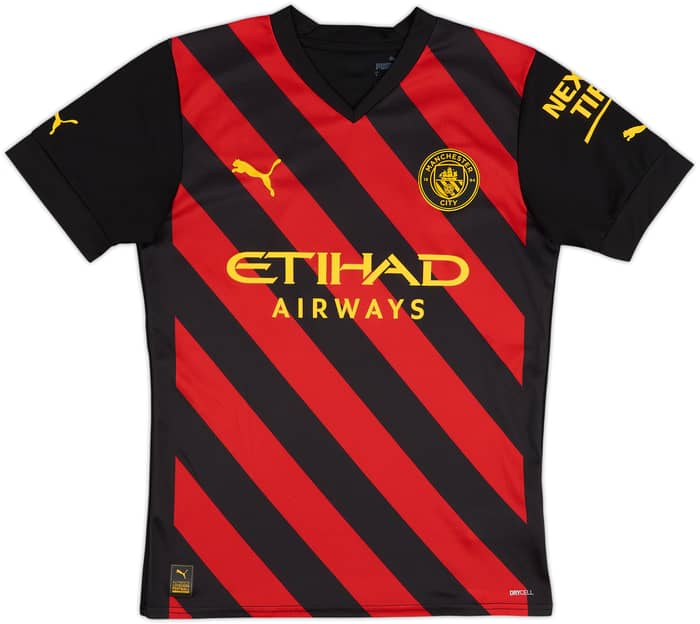 2022-23 Manchester City Away Shirt Haaland #9 - 9/10 - (S)