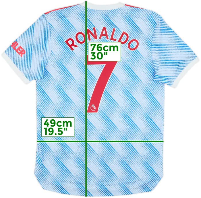 2021-22 Manchester United Authentic Away Shirt Ronaldo #7 - 8/10 - (M)