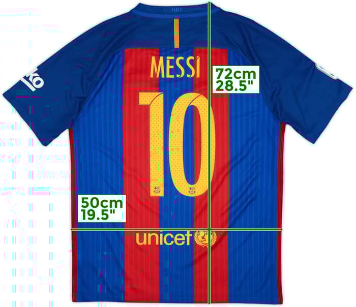 2016-17 Barcelona Local Camiseta Messi #10 - 8/10 - (M)