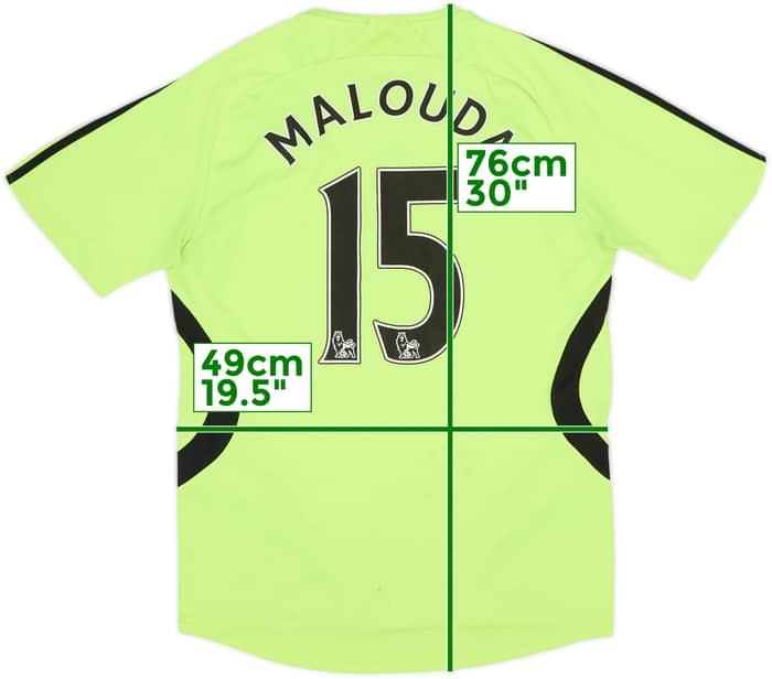 2007-08 Chelsea Away Shirt Malouda #15 - 6/10 - (S)