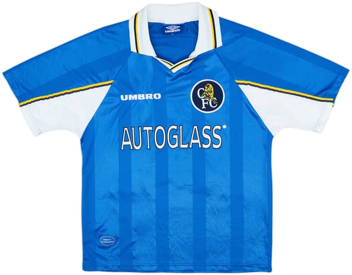 1997-99 Chelsea Home Shirt Zola #25 - 9/10 - (M)
